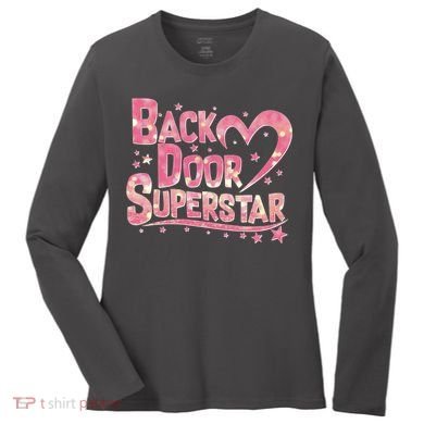 Back Door Superstar Meme Pink Glitter Women's Long Sleeve Shirt