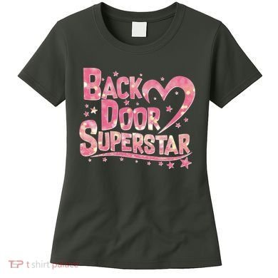 Back Door Superstar Meme Pink Glitter Women's T-Shirt