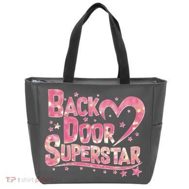 Back Door Superstar Meme Pink Glitter Tote Bag
