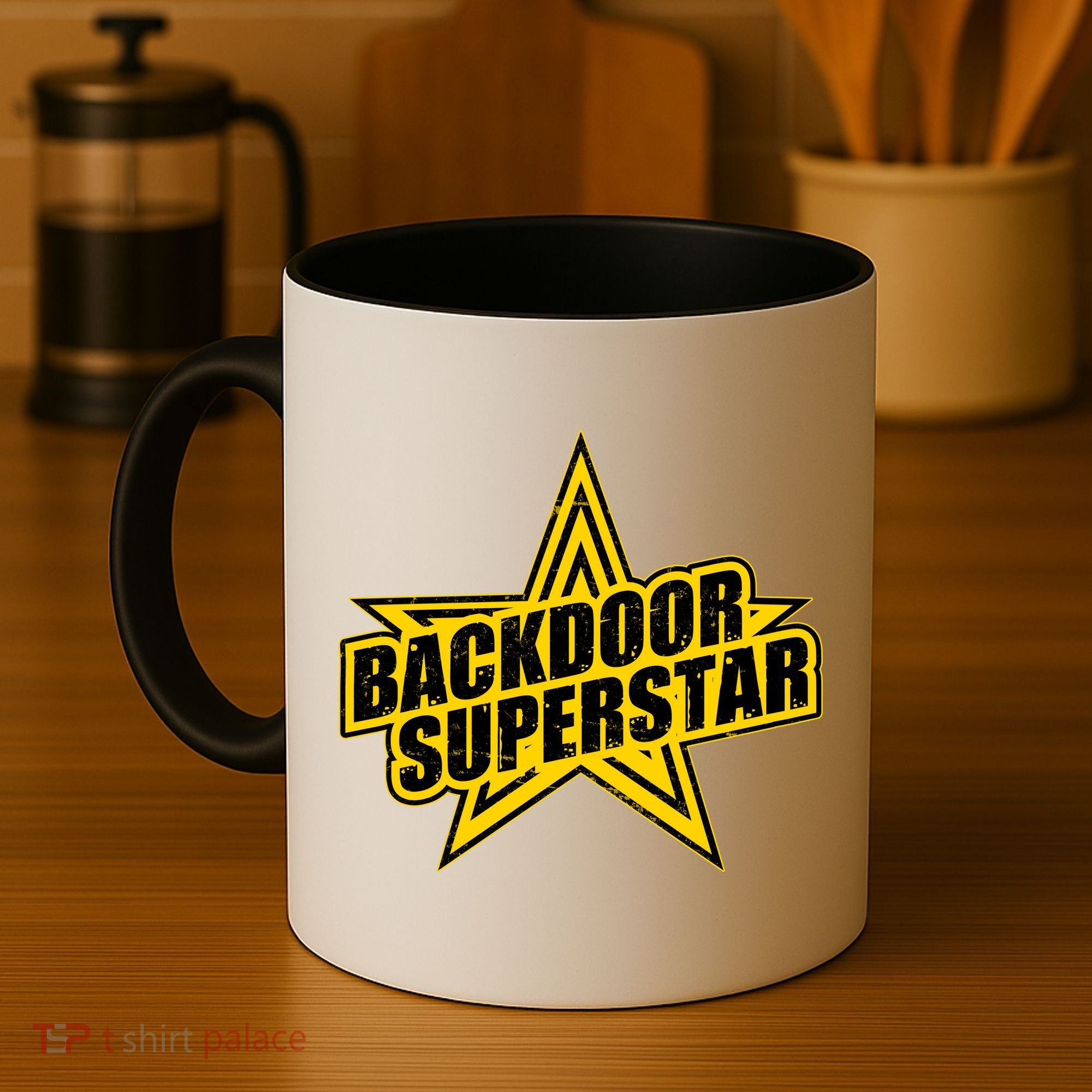 Back Door Superstar Meme Coffee Mug