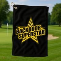 Back Door Superstar Meme Golf Towel thumb 1