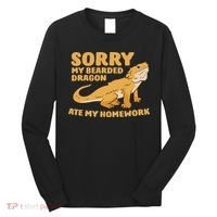 Bearded Dragon School My Bearded Dragon Ate My Homework Long Sleeve Shirt thumb 0