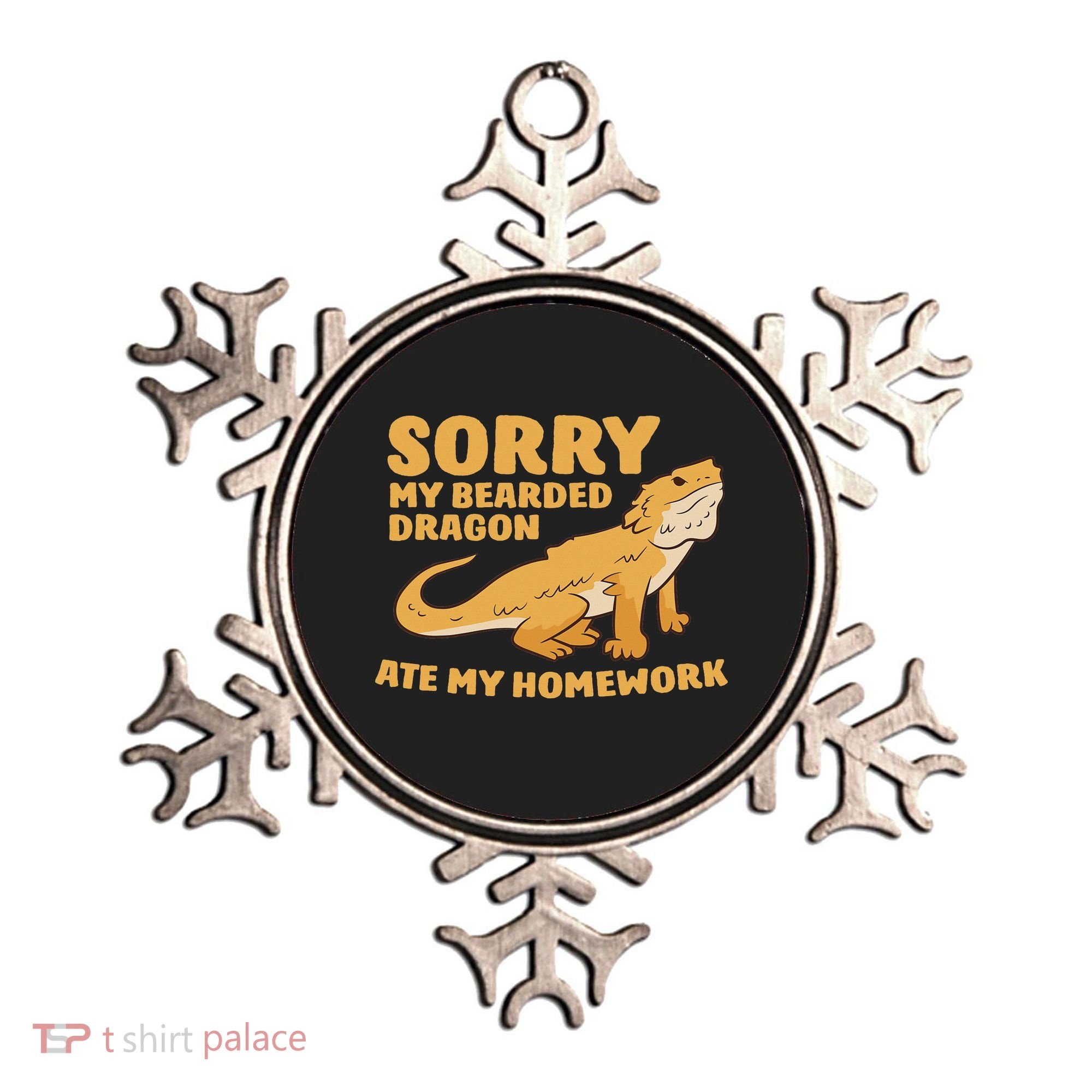 Bearded Dragon School My Bearded Dragon Ate My Homework Ornament