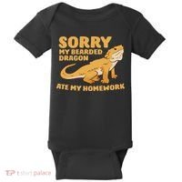 Bearded Dragon School My Bearded Dragon Ate My Homework Baby Bodysuit thumb 0