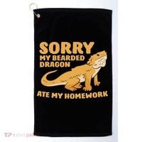 Bearded Dragon School My Bearded Dragon Ate My Homework Golf Towel thumb 0