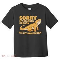 Bearded Dragon School My Bearded Dragon Ate My Homework Toddler T-Shirt thumb 0