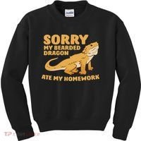 Bearded Dragon School My Bearded Dragon Ate My Homework Kids Sweatshirt thumb 0