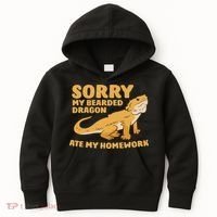 Bearded Dragon School My Bearded Dragon Ate My Homework Kids Hoodie thumb 0