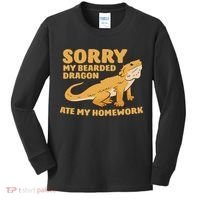 Bearded Dragon School My Bearded Dragon Ate My Homework Kids Long Sleeve Shirt thumb 0