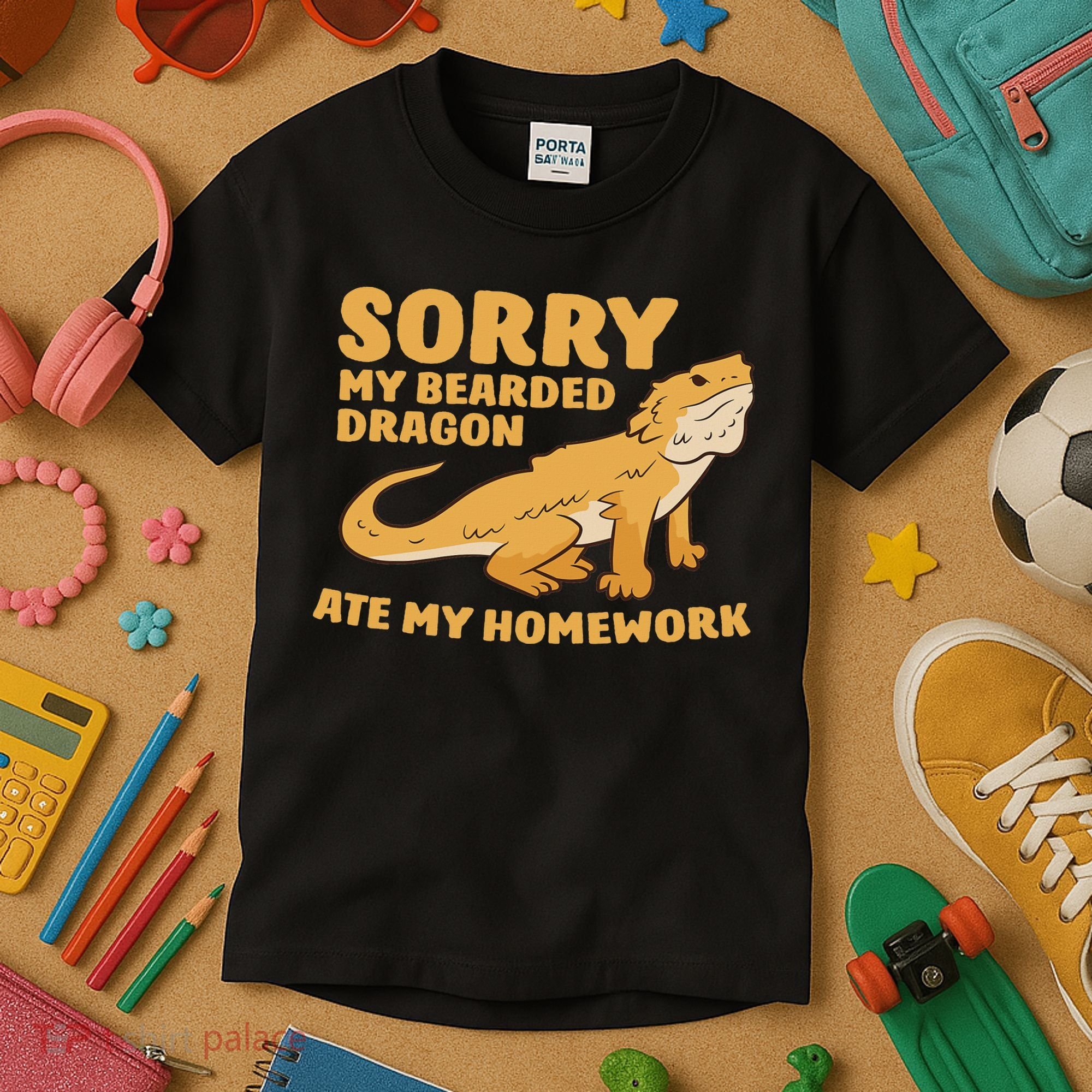 Bearded Dragon School My Bearded Dragon Ate My Homework Kids T-Shirt