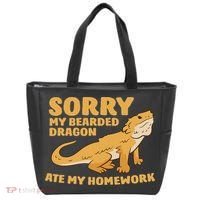 Bearded Dragon School My Bearded Dragon Ate My Homework Tote Bag thumb 0
