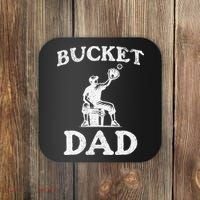 Bucket Dad Softball Dad Baseball Coaster thumb 0
