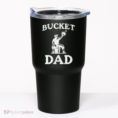 Bucket Dad Softball Dad Baseball Tumbler
