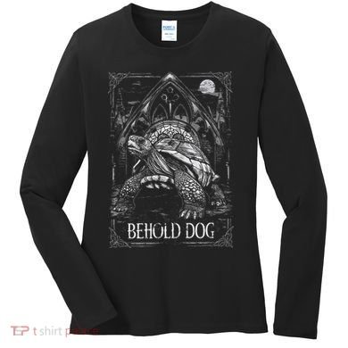 Behold Dog Turtle Elden Merch Women's Long Sleeve Shirt