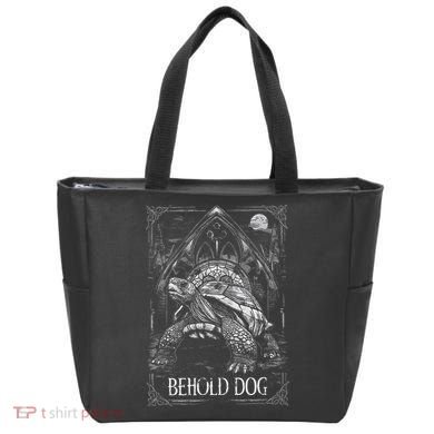 Behold Dog Turtle Elden Merch Tote Bag