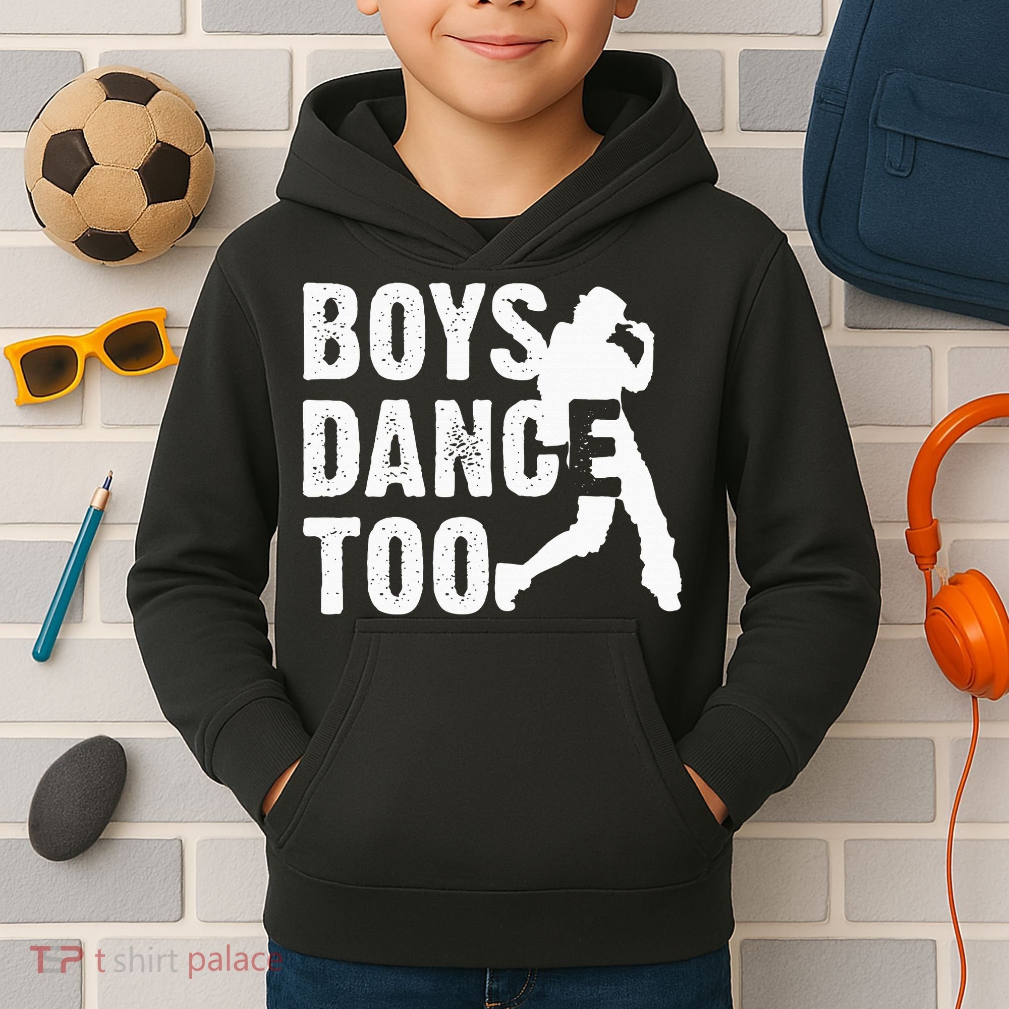Boy Dance Too Cool Dancing Dancer Kids Hoodie