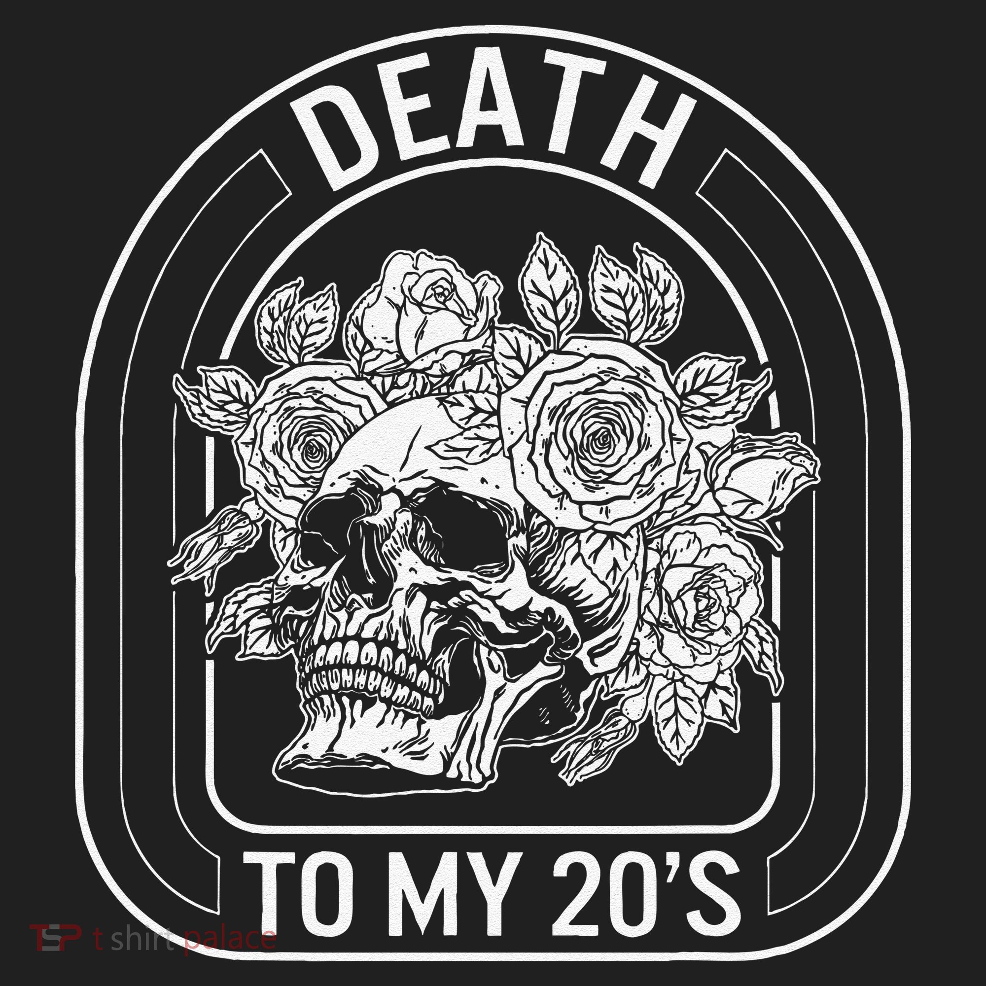 Birthday Death To My 20s Roses Skull Skeleton Funny Got Hat