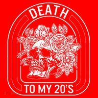 Birthday Death To My 20s Roses Skull Skeleton Funny Got Santa Hat thumb 1