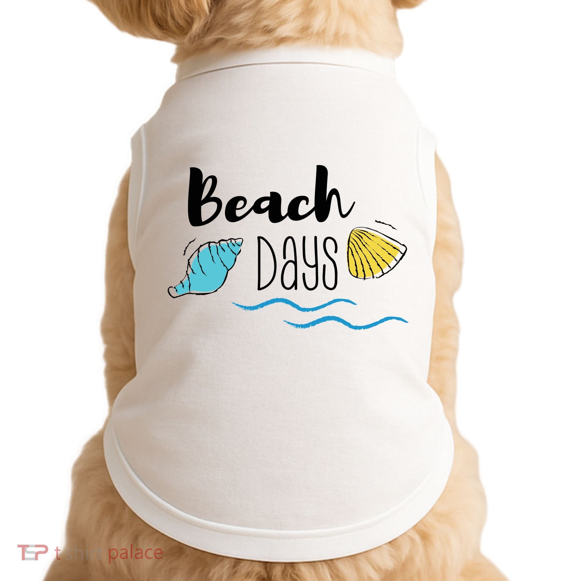 Beach Days Travel Vacation Summer Doggie Tank