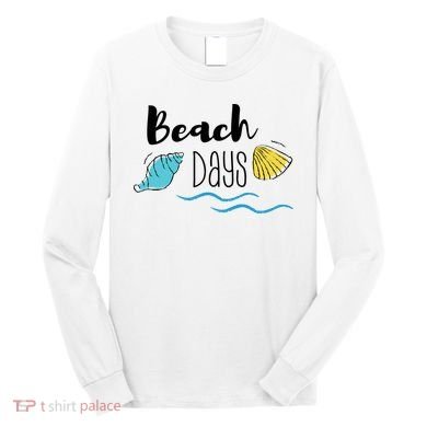 Beach Days Travel Vacation Summer Long Sleeve Shirt