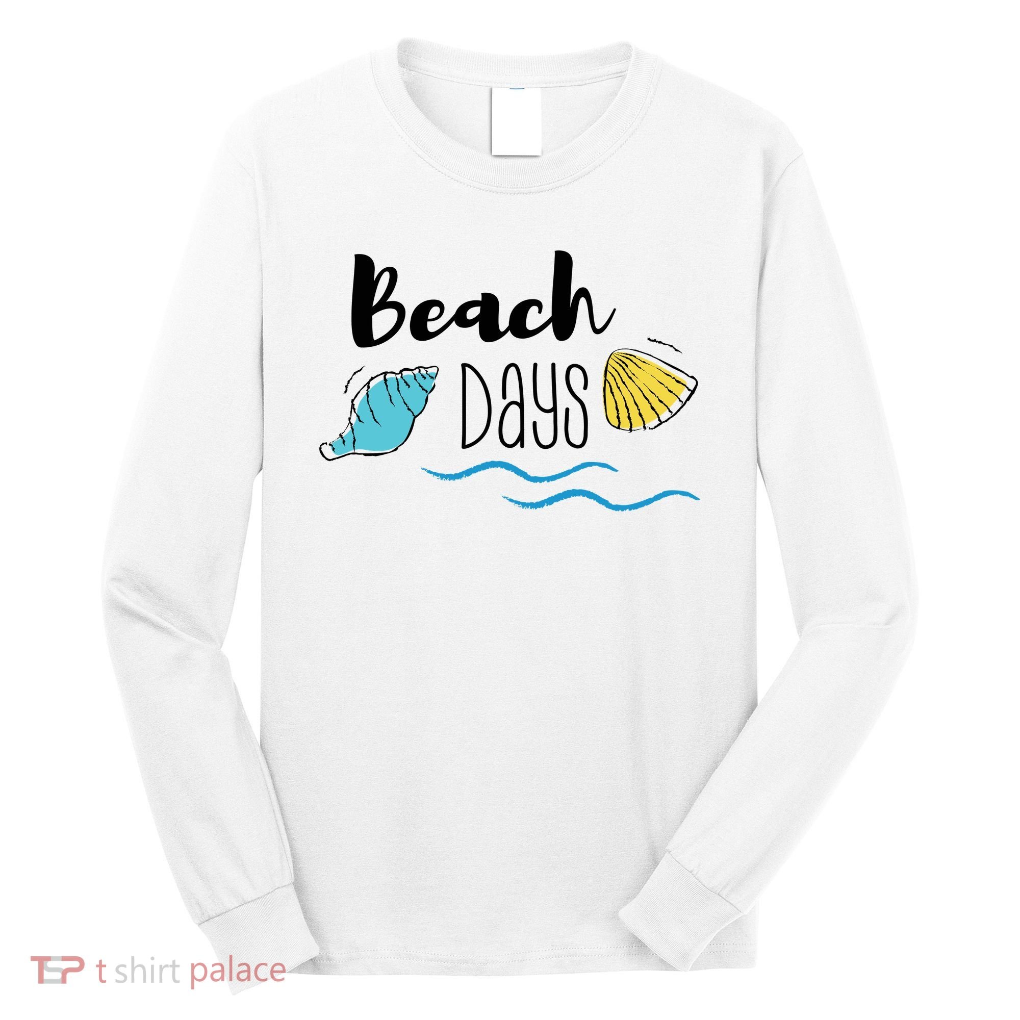 Beach Days Travel Vacation Summer Long Sleeve Shirt