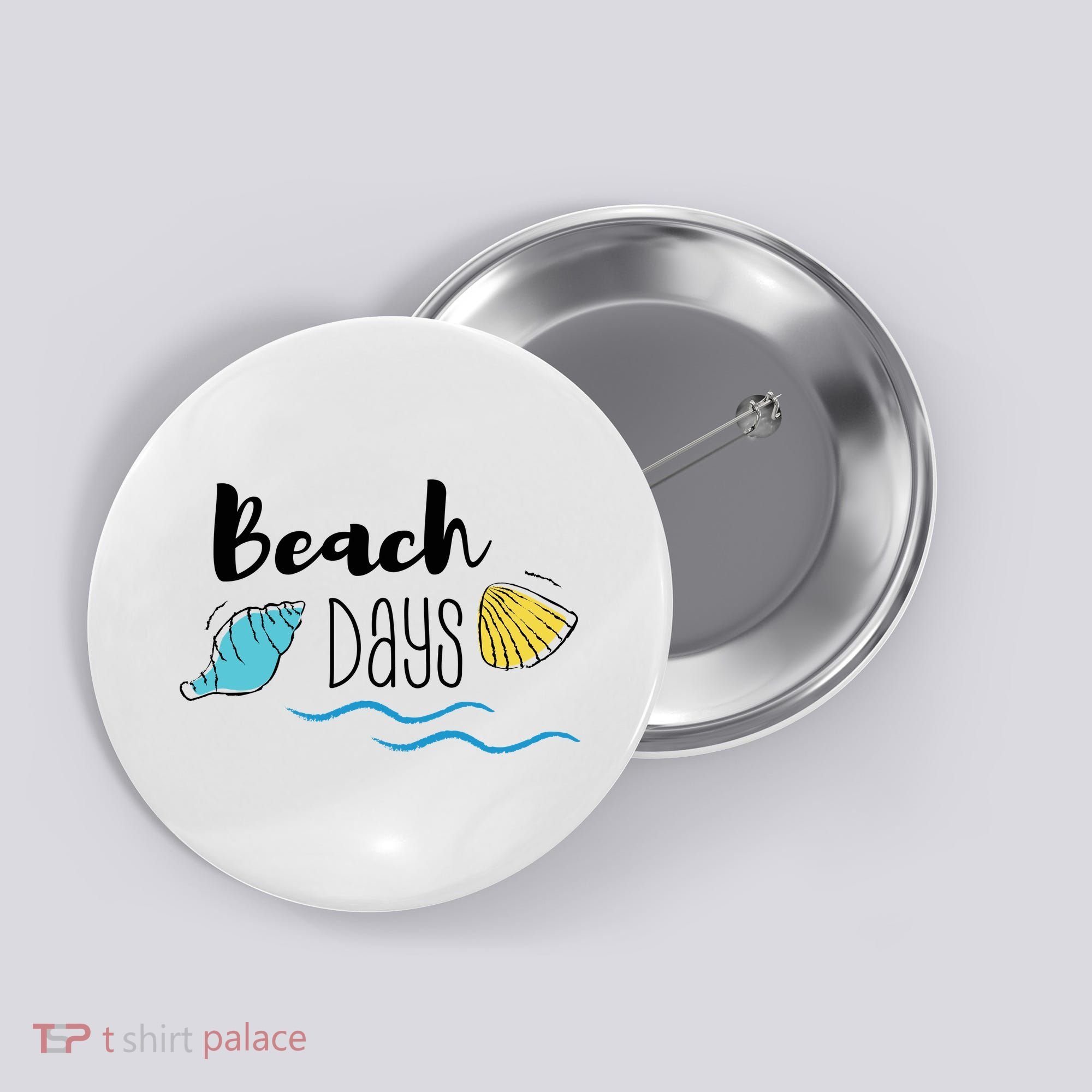 Beach Days Travel Vacation Summer Button