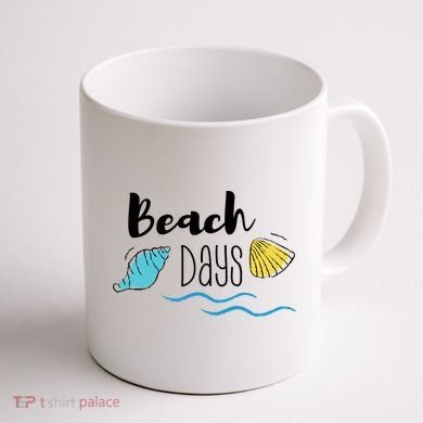Beach Days Travel Vacation Summer Coffee Mug back