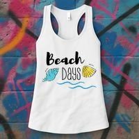 Beach Days Travel Vacation Summer Women's Tank Top thumb 3