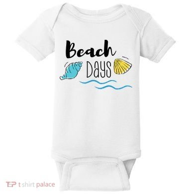 Beach Days Travel Vacation Summer Baby Bodysuit