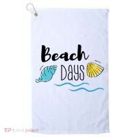 Beach Days Travel Vacation Summer Golf Towel thumb 0