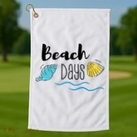 Beach Days Travel Vacation Summer Golf Towel thumb 1