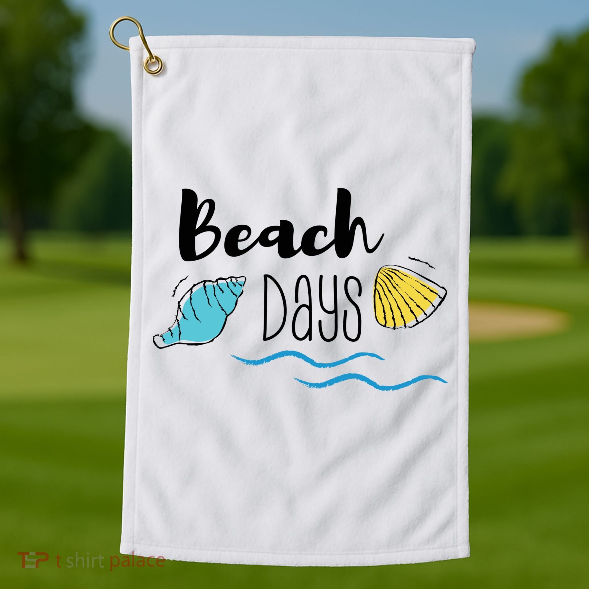 Beach Days Travel Vacation Summer Golf Towel