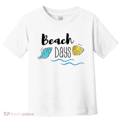 Beach Days Travel Vacation Summer Toddler T-Shirt