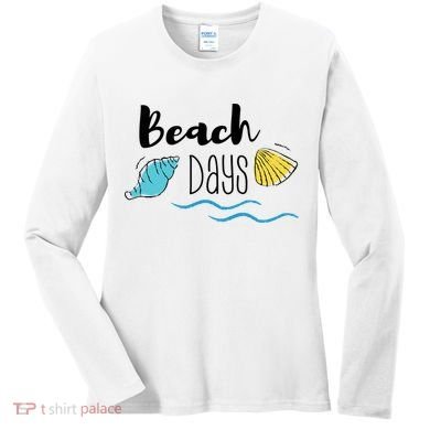 Beach Days Travel Vacation Summer Women's Long Sleeve Shirt