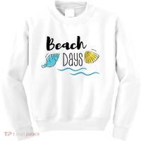 Beach Days Travel Vacation Summer Kids Sweatshirt thumb 0