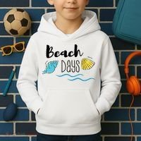 Beach Days Travel Vacation Summer Kids Hoodie thumb 2