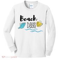 Beach Days Travel Vacation Summer Kids Long Sleeve Shirt thumb 0
