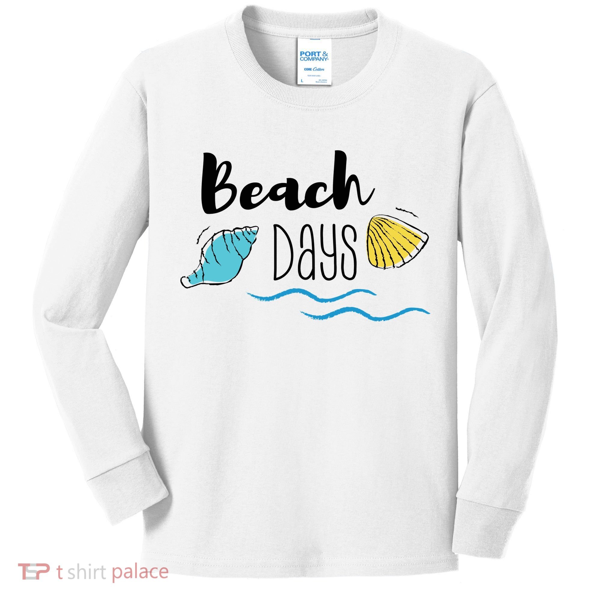 Beach Days Travel Vacation Summer Kids Long Sleeve Shirt