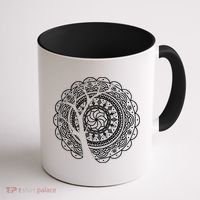 Bohemian Dala Tree Shadow Gift Gypsy Soul Boho Gift Coffee Mug thumb 1