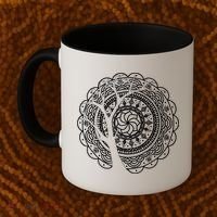 Bohemian Dala Tree Shadow Gift Gypsy Soul Boho Gift Coffee Mug thumb 2