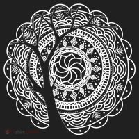 Bohemian Dala Tree Shadow Gift Gypsy Soul Boho Gift Beanie thumb 2
