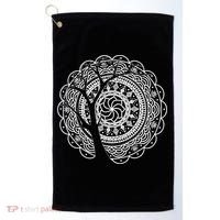 Bohemian Dala Tree Shadow Gift Gypsy Soul Boho Gift Golf Towel thumb 0