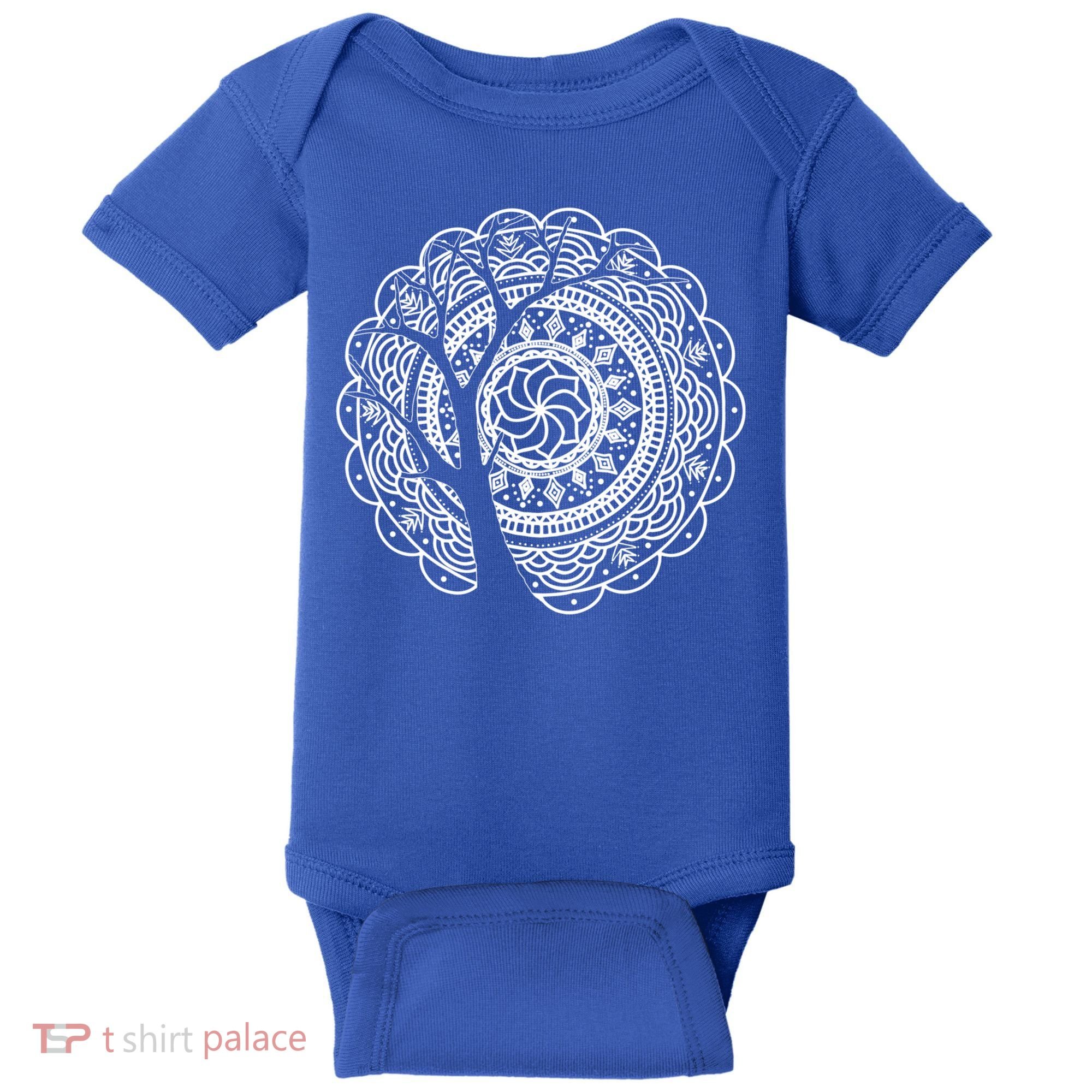 Bohemian Dala Tree Shadow Gift Gypsy Soul Boho Gift Baby Bodysuit