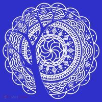 Bohemian Dala Tree Shadow Gift Gypsy Soul Boho Gift Baby Bodysuit thumb 2