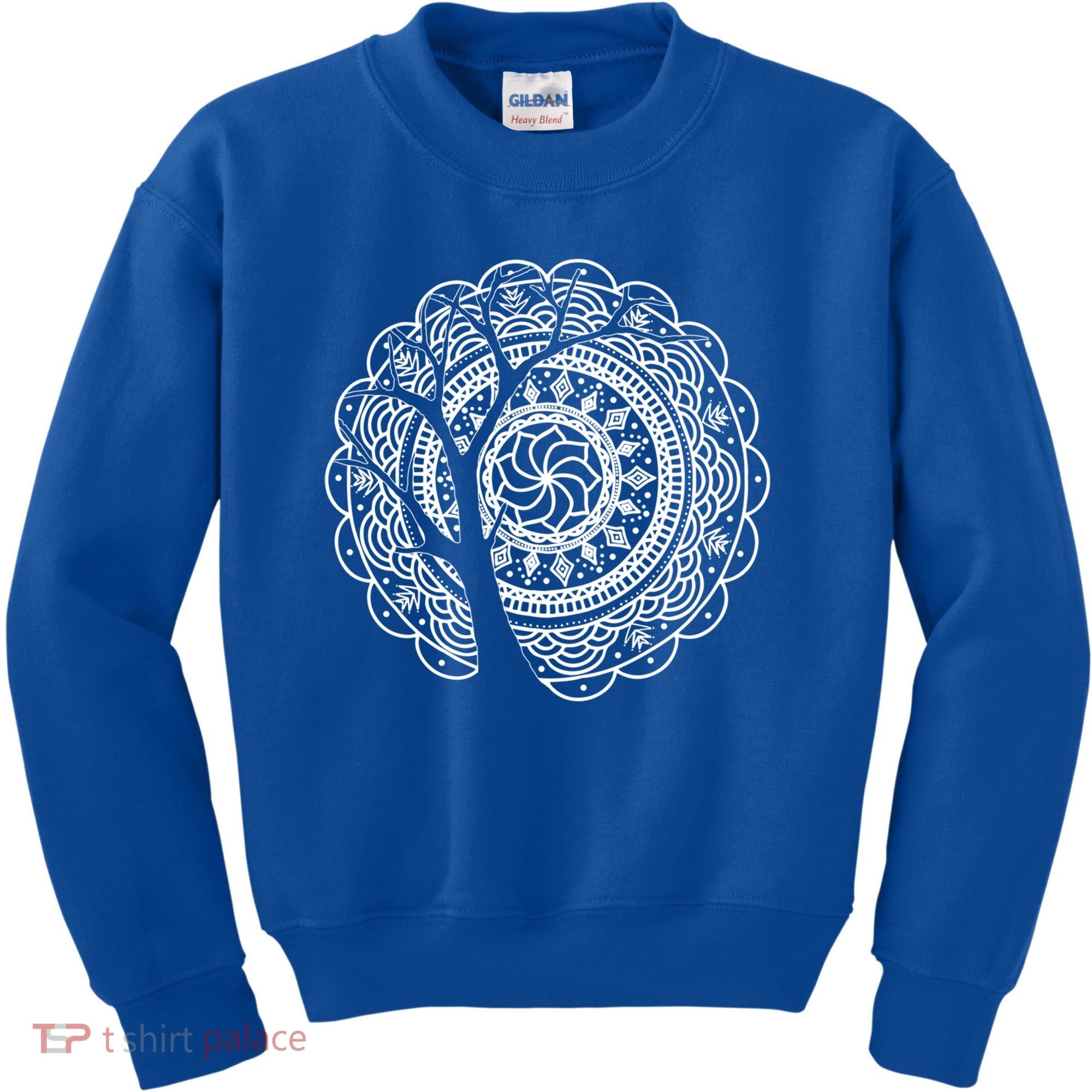 Bohemian Dala Tree Shadow Gift Gypsy Soul Boho Gift Kids Sweatshirt