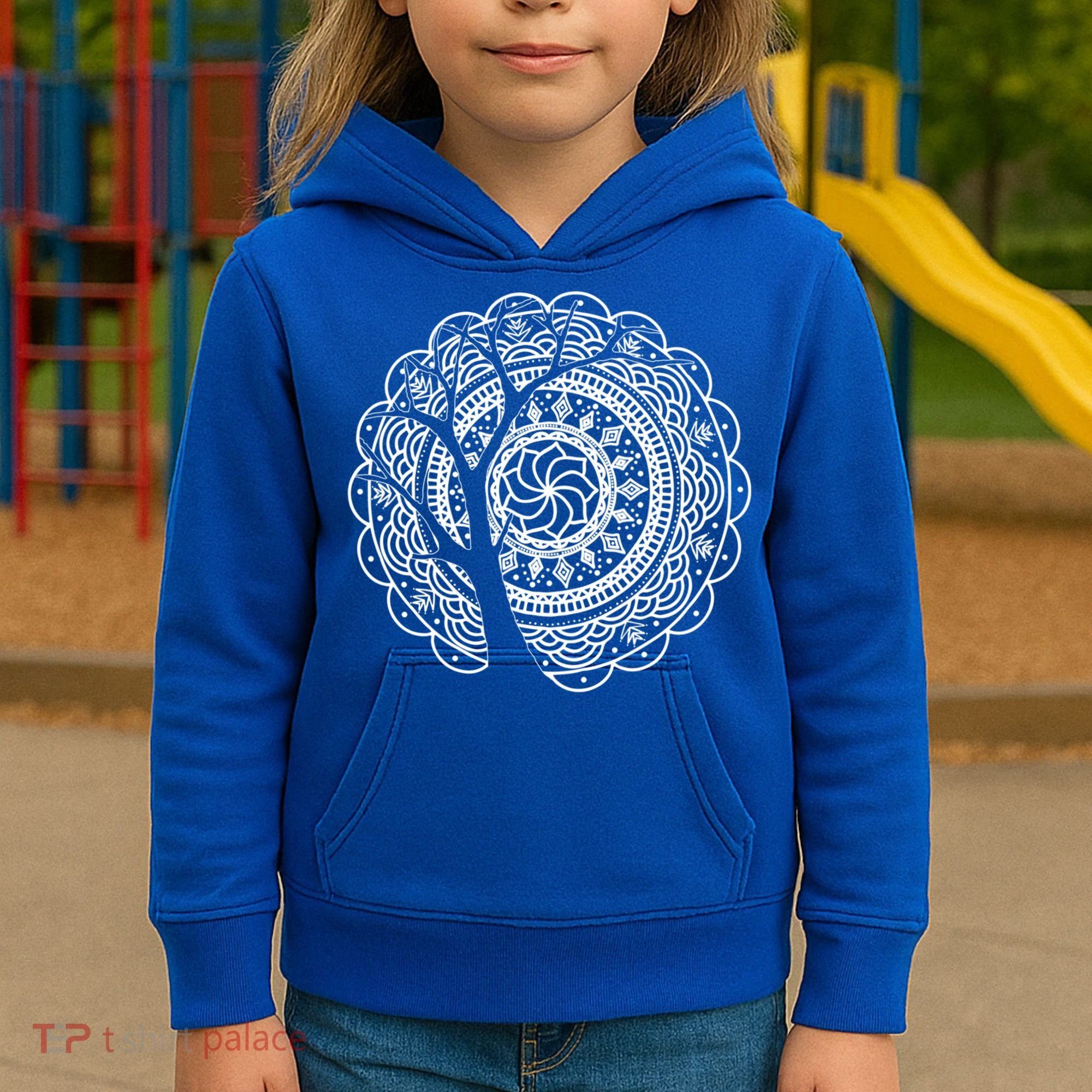 Bohemian Dala Tree Shadow Gift Gypsy Soul Boho Gift Kids Hoodie