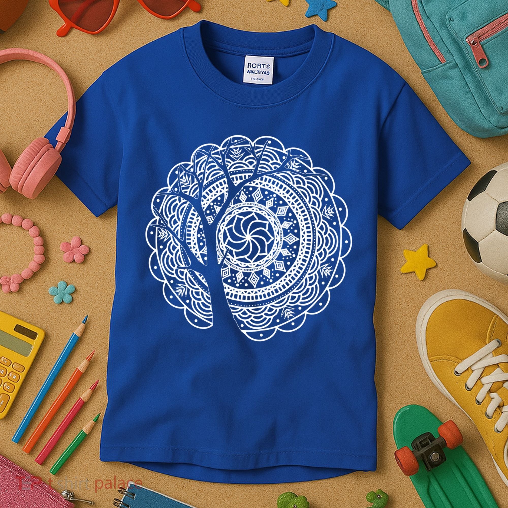Bohemian Dala Tree Shadow Gift Gypsy Soul Boho Gift Kids T-Shirt
