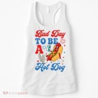 Bad Day To Be A Hot Dog Funny 4th Of July Summer Women's Tank Top thumb 0