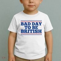 Bad Day To Be British Funny 4th Of July Toddler T-Shirt thumb 2