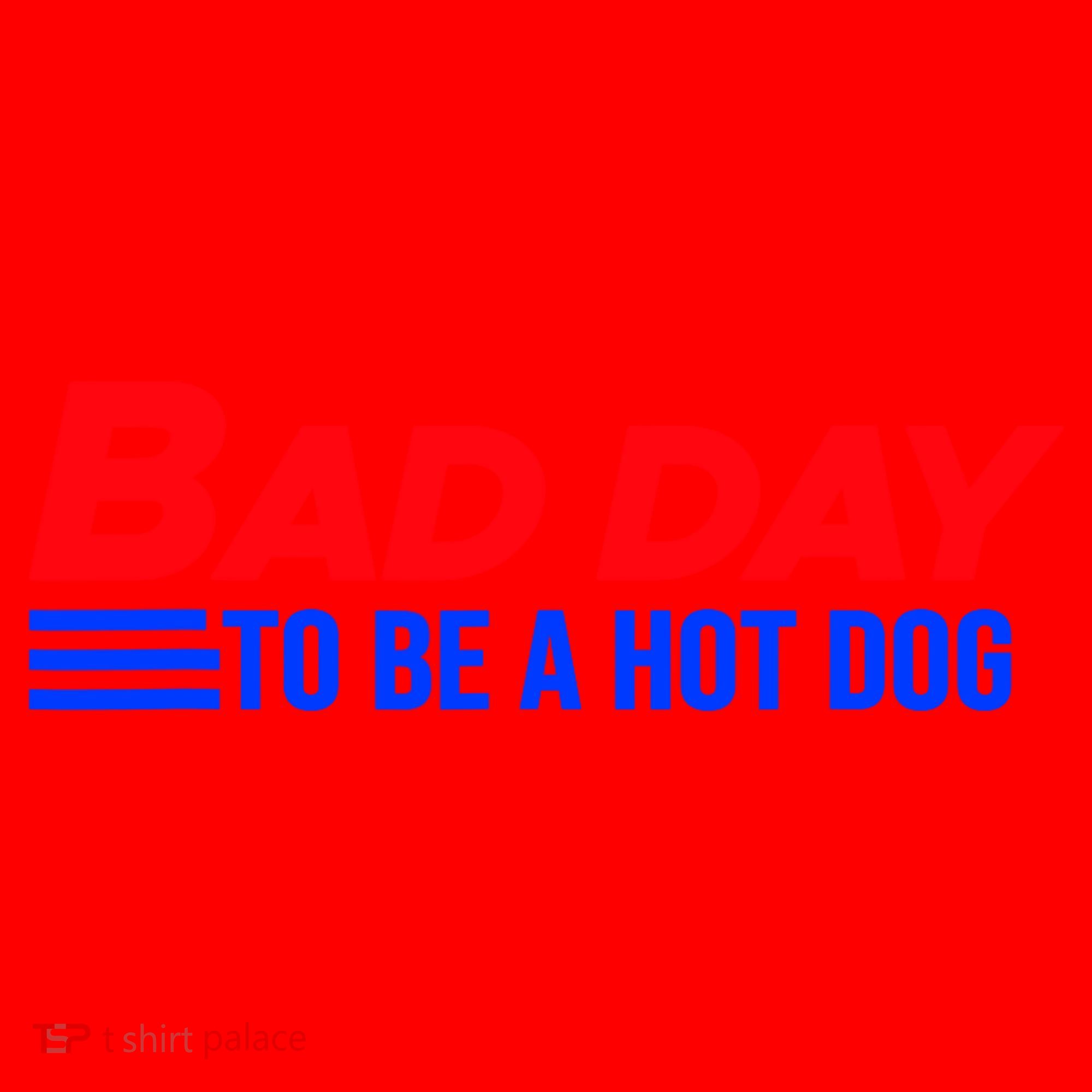 Bad Day To Be A Hot Dog Funny Santa Hat
